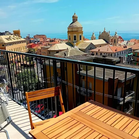 Appartamento Terrazzo Sul Blu, Three-room With A Stunning Sea View Finale Ligure